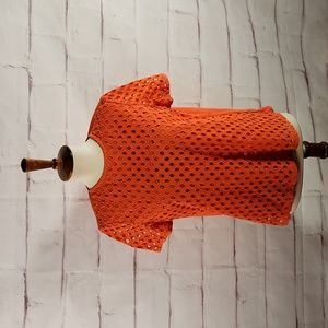 Tory Burch Eyelet Short Sleeve Tee